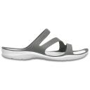 Crocs Swiftwater Sandals - Smoke & White