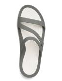 Crocs Swiftwater Sandals - Smoke & White