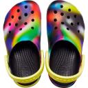 Crocs Toddler Classic Solarized Clog, Black/Multi, C6