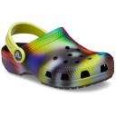 Crocs Toddler Classic Solarized Clog, Black/Multi, C6