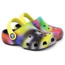 Crocs Toddler Classic Solarized Clog, Black/Multi, C6