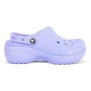 Crocs Women's Classic Platform Lined Clog in Moon Jelly, Size UK 4 | END. Clothing