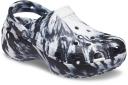 Crocs Women's Classic Platform Marbled Clog Black W8