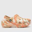 Crocs Women's Classic Platform Marbled Clog Chai / Multi W8
