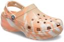 Crocs Women's Classic Platform Marbled Clog Chai / Multi W8