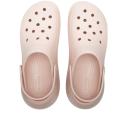 Crocs Womens Classic Crush Clogs Pink Clay Shimmer, 8