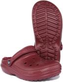 Crocs Womens Classic Furry Lined Clog - Garnet - Size: UK 6