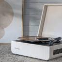 Crosley Mercury Turntable - Cream + Bundled Crosley Record Storage Display Stand