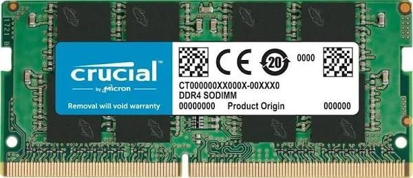 Crucial 8GB DDR4 3200 MHz PC4-25600 SODIMM 260-Pin Laptop Memory CT8G4SFS832A