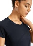CRZ Yoga Women's Active Sports Tee Seamless Short Sleeve Performance T-Shirt