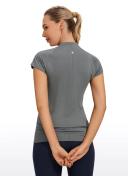 CRZ Yoga Women's Active Sports Tee Seamless Short Sleeve Performance T-Shirt