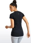 CRZ Yoga Women's Active Sports Tee Seamless Short Sleeve Performance T-Shirt