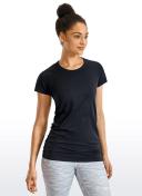 CRZ Yoga Women's Active Sports Tee Seamless Short Sleeve Performance T-Shirt
