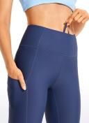 CRZ Yoga Women's High Rise Thermal Fleece Lined Pocket Leggings 28''
