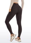 CRZ Yoga Women's High Rise Thermal Fleece Lined Pocket Leggings 28''