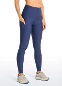 CRZ Yoga Women's High Rise Thermal Fleece Lined Pocket Leggings 28''