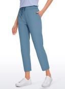 CRZ Yoga Women's Stretch Casual Pants Tapered Elastic Waist Lounge Travel Track Yoga Dress Sweatpants with Pockets