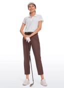 CRZ Yoga Women's Stretch Casual Pants Tapered Elastic Waist Lounge Travel Track Yoga Dress Sweatpants with Pockets