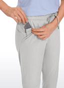 CRZ Yoga Women's Stretch Casual Pants Tapered Elastic Waist Lounge Travel Track Yoga Dress Sweatpants with Pockets