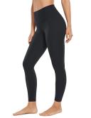 CRZ Yoga Women's Train High Rise Hugged Feel Compression Leggings 28'' Black / XXS