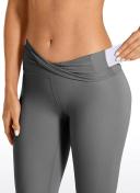 CRZ Yoga Women's Train High Rise Hugged Feel Compression Leggings 28'' Black / XXS