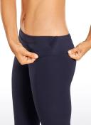CRZ Yoga Women's Train High Rise Hugged Feel Compression Leggings 28'' Black / XXS