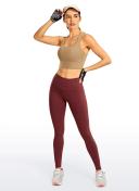 CRZ Yoga Women's Train High Rise Hugged Feel Compression Leggings 28'' Black / XXS