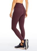 CRZ Yoga Women's Train High Rise Hugged Feel Compression Leggings 28'' Black / XXS