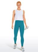 CRZ Yoga Women's Train High Rise Hugged Feel Compression Leggings 28'' Black / XXS