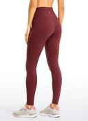 CRZ Yoga Women's Train High Rise Hugged Feel Compression Leggings 28'' Black / XXS