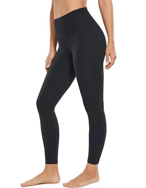 CRZ Yoga Women's Train High Rise Hugged Feel Compression Leggings 28'' Black / XXS