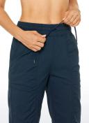 CRZ Yoga Women's Travel Classic Fit Striped Joggers 28'' Ruched Black / XXS