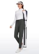 CRZ Yoga Women's Travel Slim Fit Stretch On The Travel Pants 29'' Dark Chrome / M