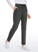 CRZ Yoga Women's Travel Slim Fit Stretch On The Travel Pants 29'' Grey Olive / M