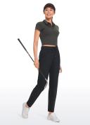 CRZ Yoga Women's Travel Slim Fit Stretch On The Travel Pants 29'' Melanite / XL