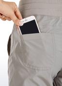 CRZ Yoga Women's Travel Slim Fit Striped Pants 27'' Cinched Leg Ink Blue / XS