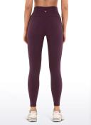 CRZ Yoga Women's Yoga Lounge High Rise Butterluxe Pocket Leggings 25'' Dark Red / L