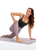 CRZ Yoga Women's Yoga Low Impact Butterluxe Longline Bra Square Neck Mauve / L