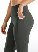 CRZ Yoga Women's Yoga Train High Rise Nakedfeel Pocket Leggings II 23" Melanite / S