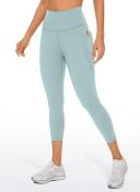 CRZ Yoga Women's Yoga Train High Rise Nakedfeel Pockets Capris 21'' Black / L