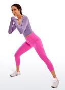 CRZ Yoga Women's Yoga Train High Rise Nakedfeel Pockets Capris 21'' Black / L