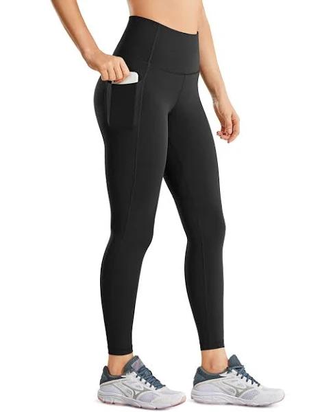CRZ Yoga Women's Yoga Train High Rise Nakedfeel Pockets Capris 21'' Black / L