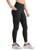 CRZ Yoga Women's Yoga Train High Rise Nakedfeel Pockets Capris 21'' Black / XL