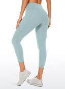 CRZ Yoga Women's Yoga Train High Rise Nakedfeel Pockets Capris 21'' Black / XXS