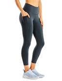 CRZ Yoga Women's Yoga Train High Rise Nakedfeel Pockets Capris 21'' Melanite / M