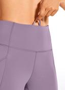 CRZ Yoga Women's Yoga Train High Rise Nakedfeel Pockets Capris 21'' Melanite / M