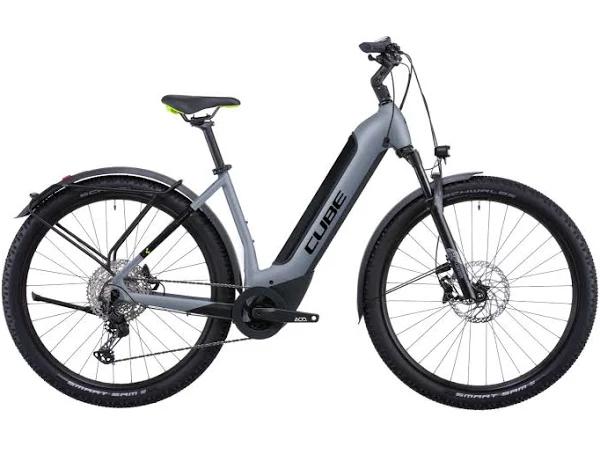 Cube Reaction Hybrid Pro 500 Allroad EasyEntry Grey/Green - XS by 99 Bikes