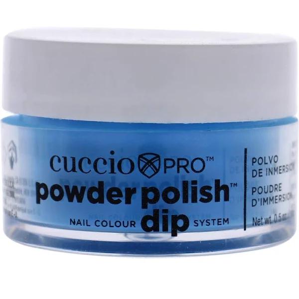 Cuccio Pro Powder Polish Dip - Neon Blue - Nail Lacquer for Manicures