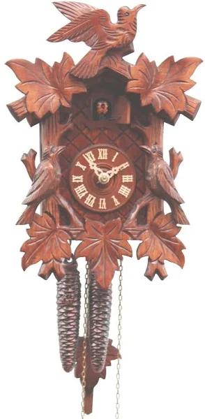 Cuckoo Clock 5 leaves, 3 birds