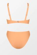 Cupshe x STASSIE Oasis Chiffon Bralette & V-Cut Cheeky Bikini Set - Light Yellow,XL